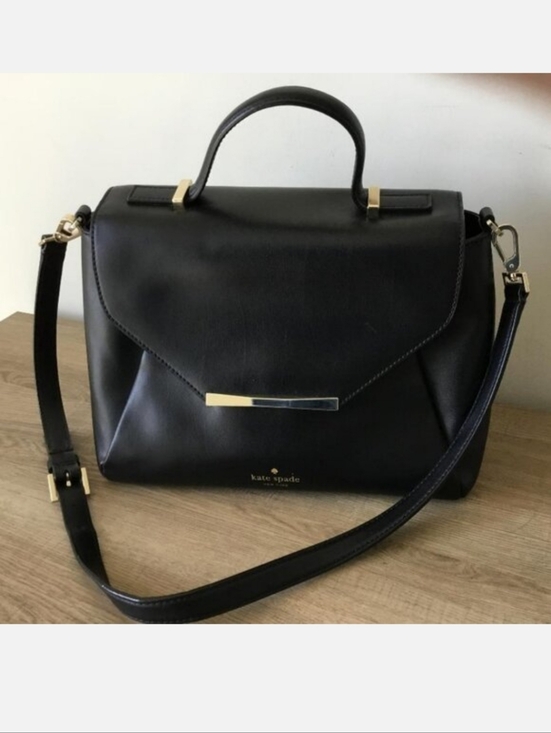 kate spade Handbags - Kate Spade Black Camden Way  Top-Handle/Crossbody Satchel with Gold Hardware